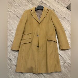 Banana Republic Camel/Tan Wool/Cashmere Blend Pea Coat